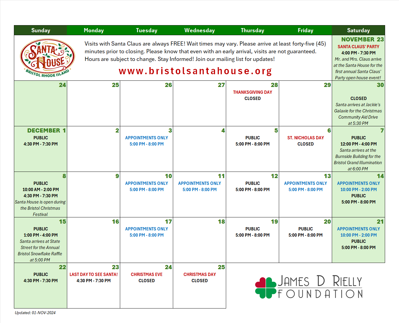 schedule-bristol-santa-house